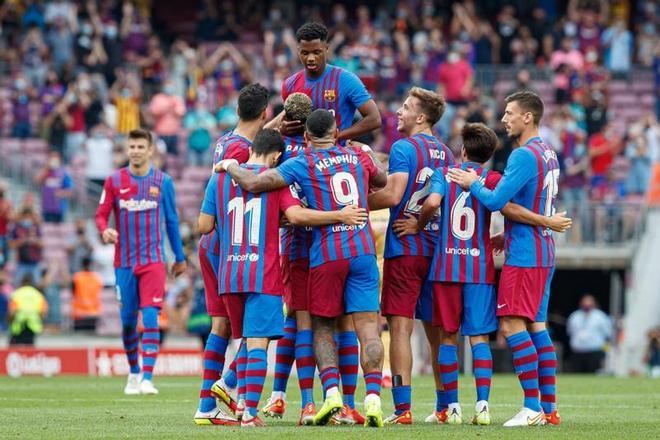 Las mejores imágenes del Barça - Levante: Ansu Fati, Depay, de Jong, Gavi, Nico...