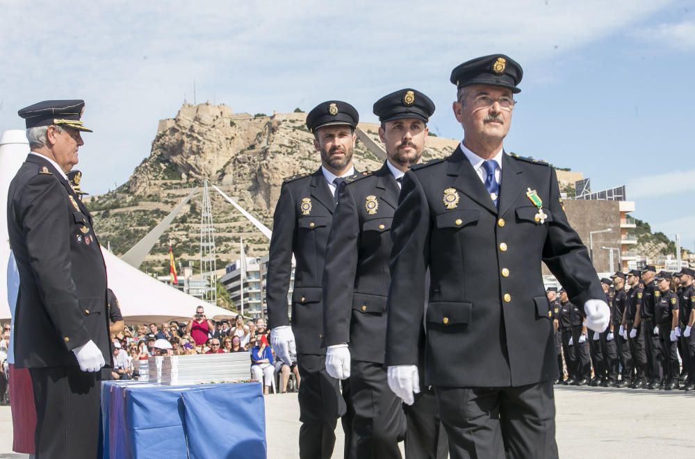 Un momento del acto de la Policía.