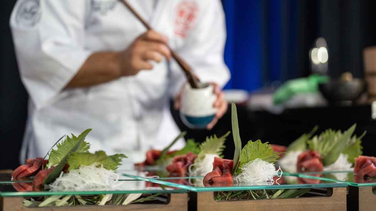 Uno de los platos preparados en la pasada edición de la jornada ITAMAE Balfegó.
