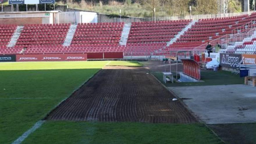 Montilivi muda una part de la gespa de l&#039;estadi