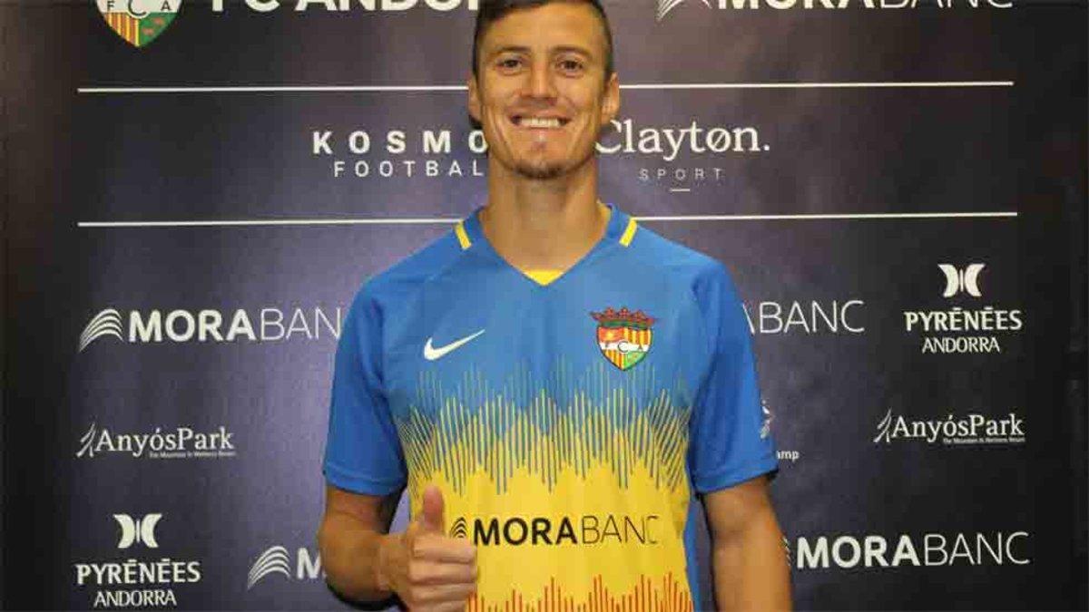 Martín Mantovani firma por el Futbol Club Andorra
