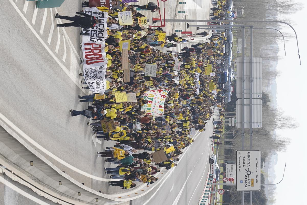 Les imatges de les protestes dels docents