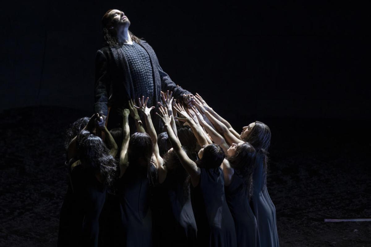 Ensayo de «Elektra», ayer, la ópera que se estrena el sábado en Les Arts.