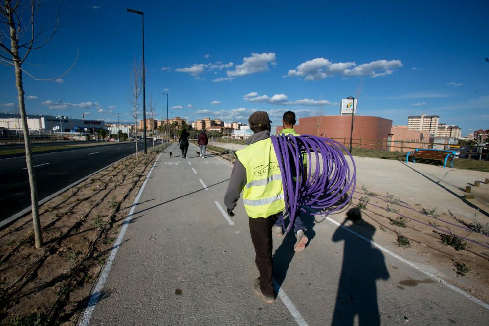 El Consell abre mañana al tráfico el tramo de la Vía Parque entre Lorenzo Carbonell y el Palmeral