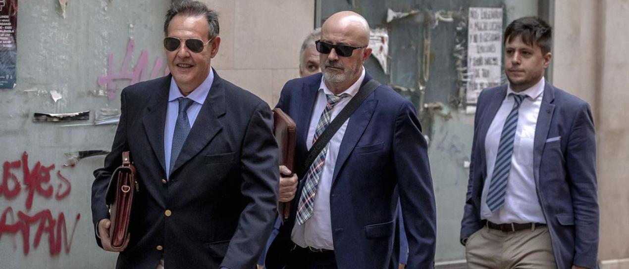 El exjuez Manuel Penalva y el exfiscal Miguel Ángel Subirán, durante el juicio contra ellos celebrado en Palma.