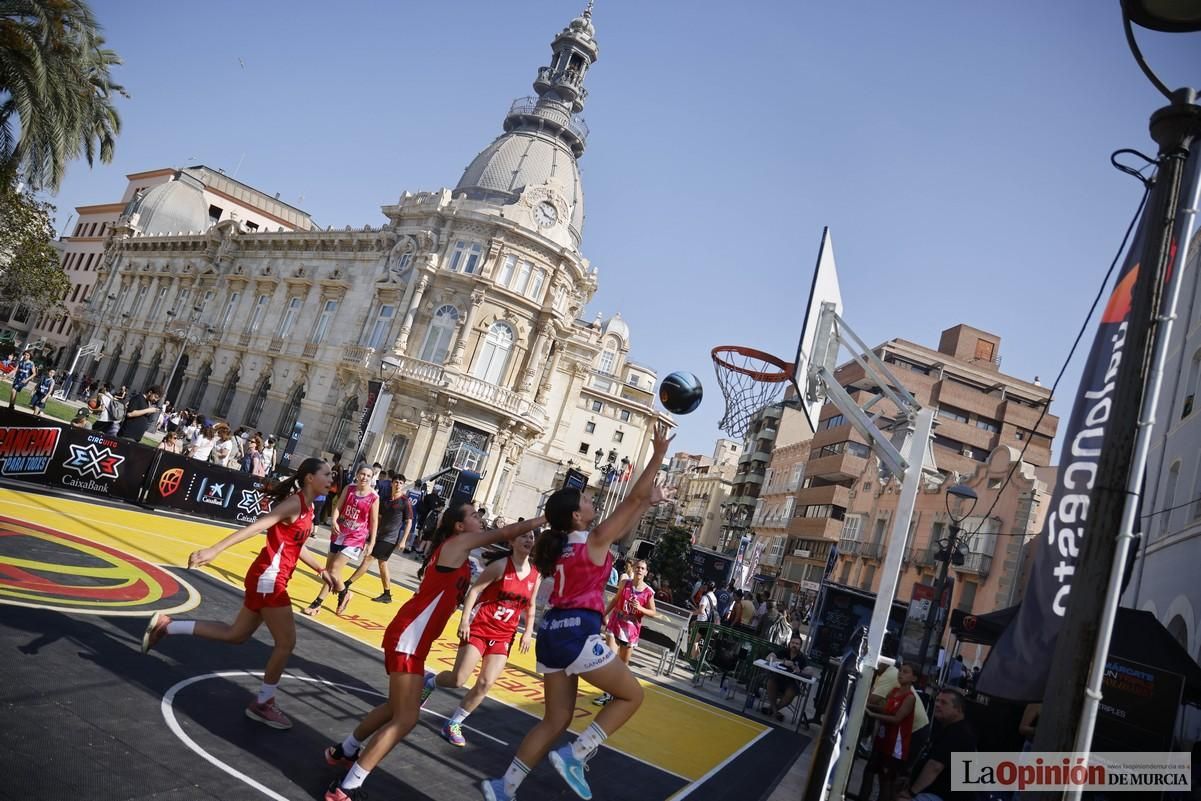 El Circuito 3x3 CaixaBank de baloncesto en Cartagena, en imágenes