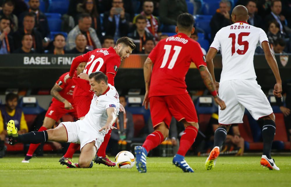 Las mejores imágenes de la final entre el Liverpool y el Sevilla.