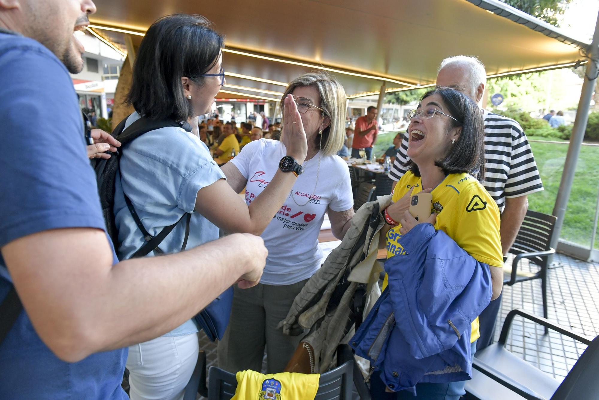 La ciudad vibró con la victoria de la UD Las Palmas contra el Cartagena