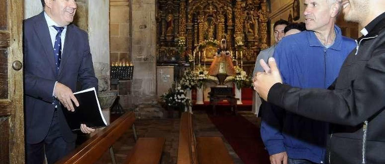 Rodríguez visitó la iglesia en septiembre del año pasado. // Bernabé/J.Lalín