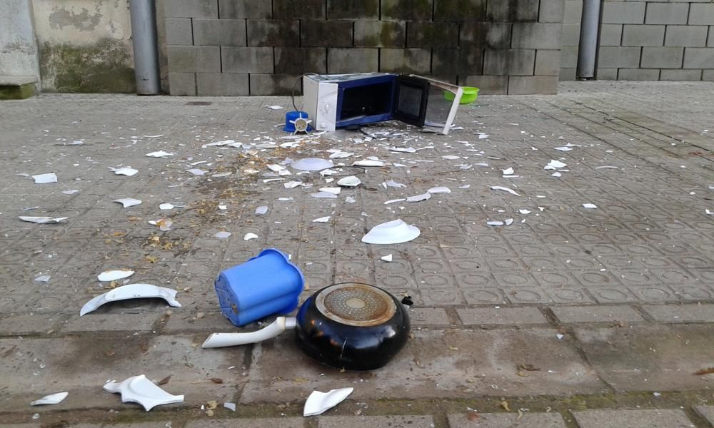 Incident a la plaça del Sol de Manresa