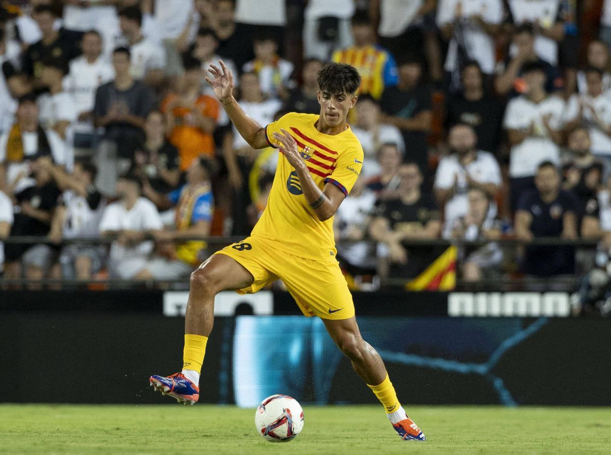 Marc Bernal debutó en Mestalla