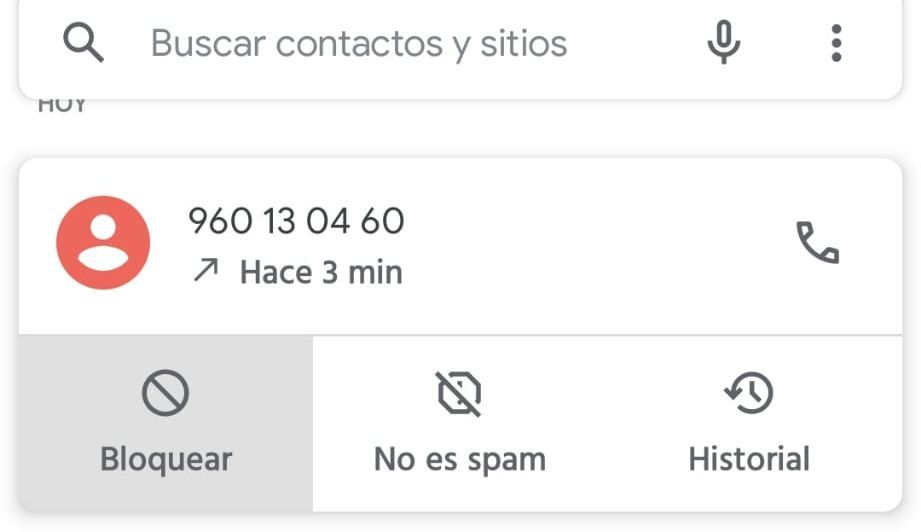 Modo de bloquear un número de teléfono no deseado