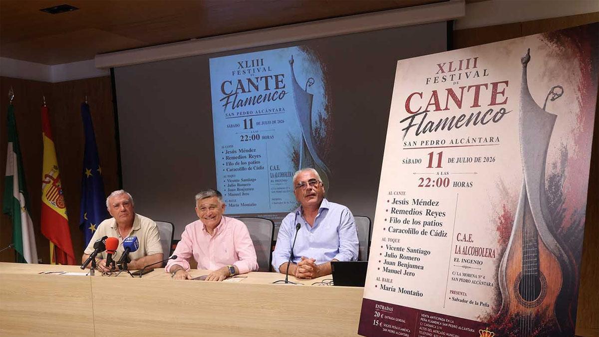 Presentación del festival de flamenco en San Pedro Alcántara.