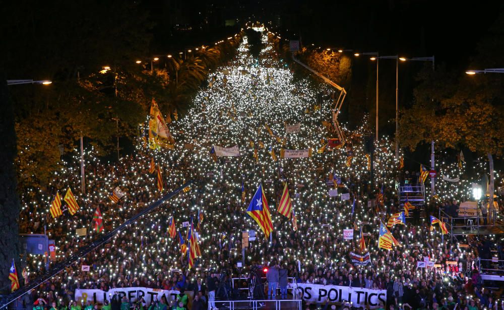 La manifestació de l'11 de novembre, en fotos