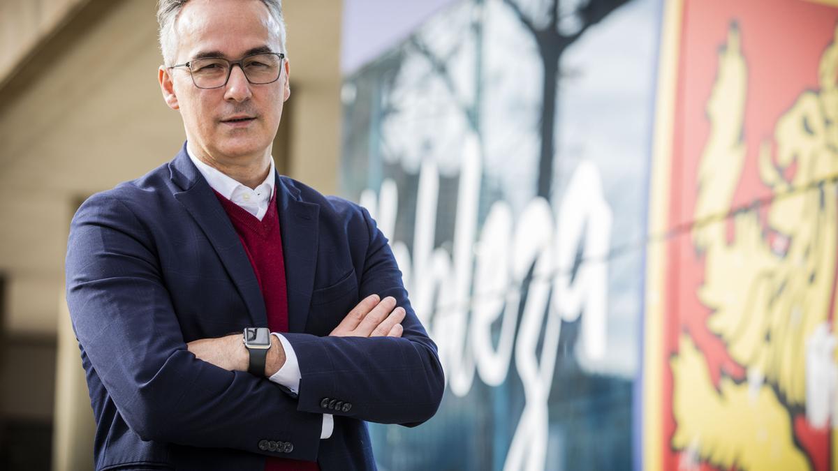 Torrecilla, en las inmediaciones de las oficinas del Real Zaragoza.