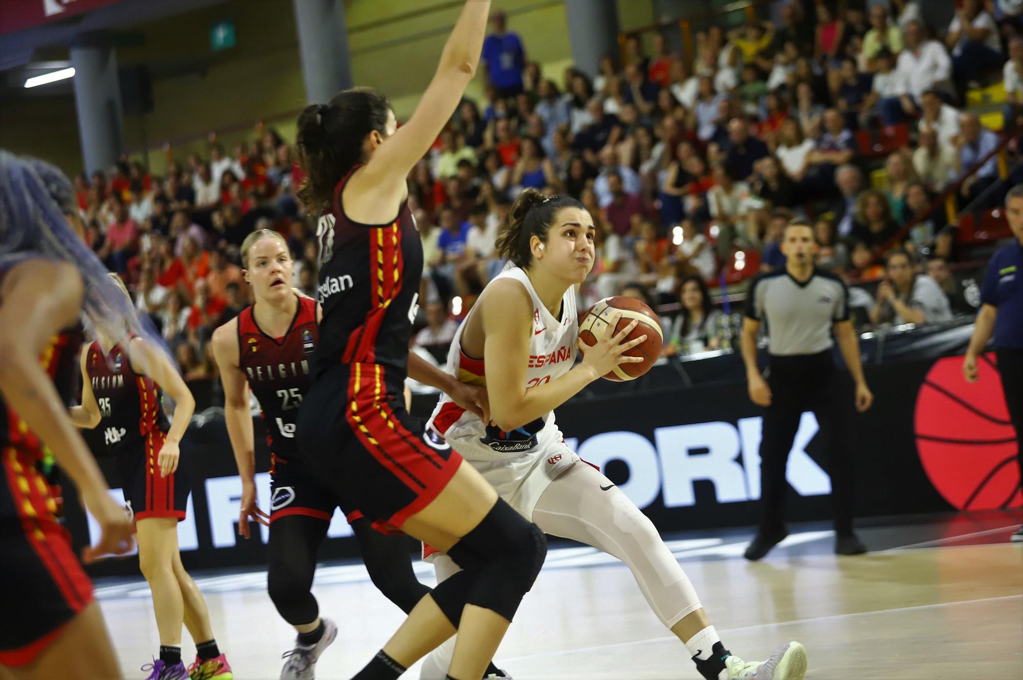 La selección española femenina de baloncesto ante Bélgica, en imágenes