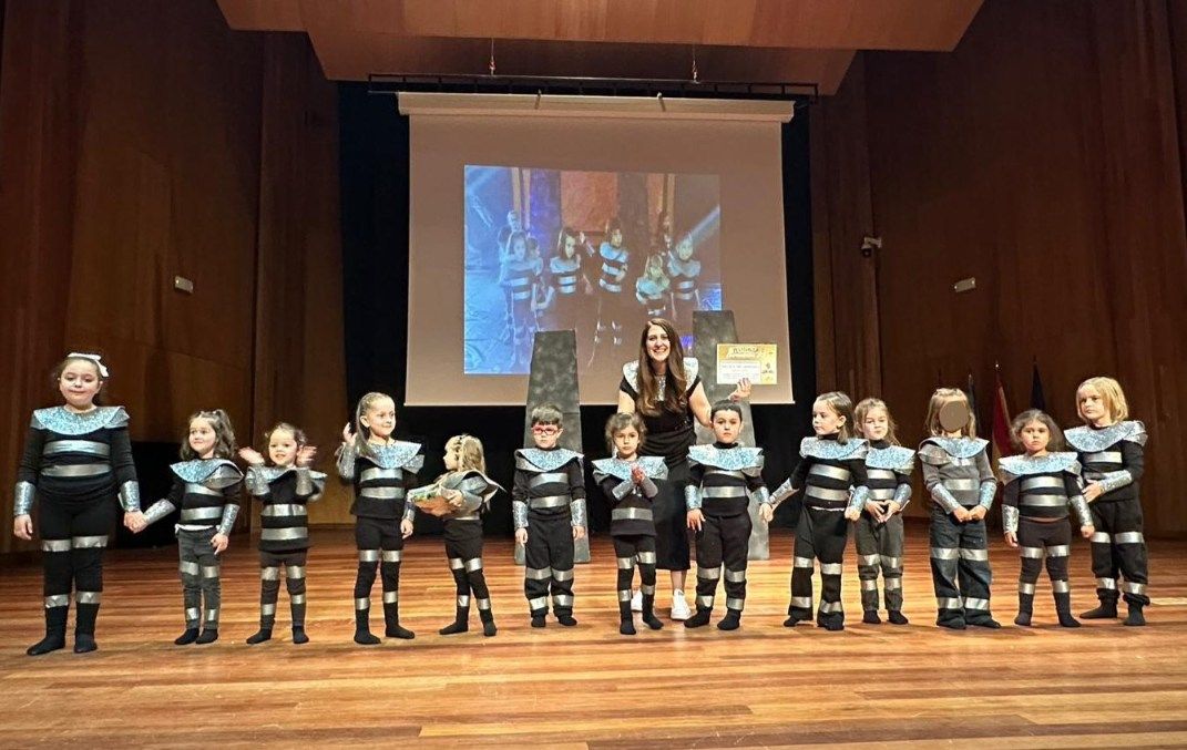 Un momento del Festivalga, la cita con la música donde los niños son los teloneros de Eurovisión.
