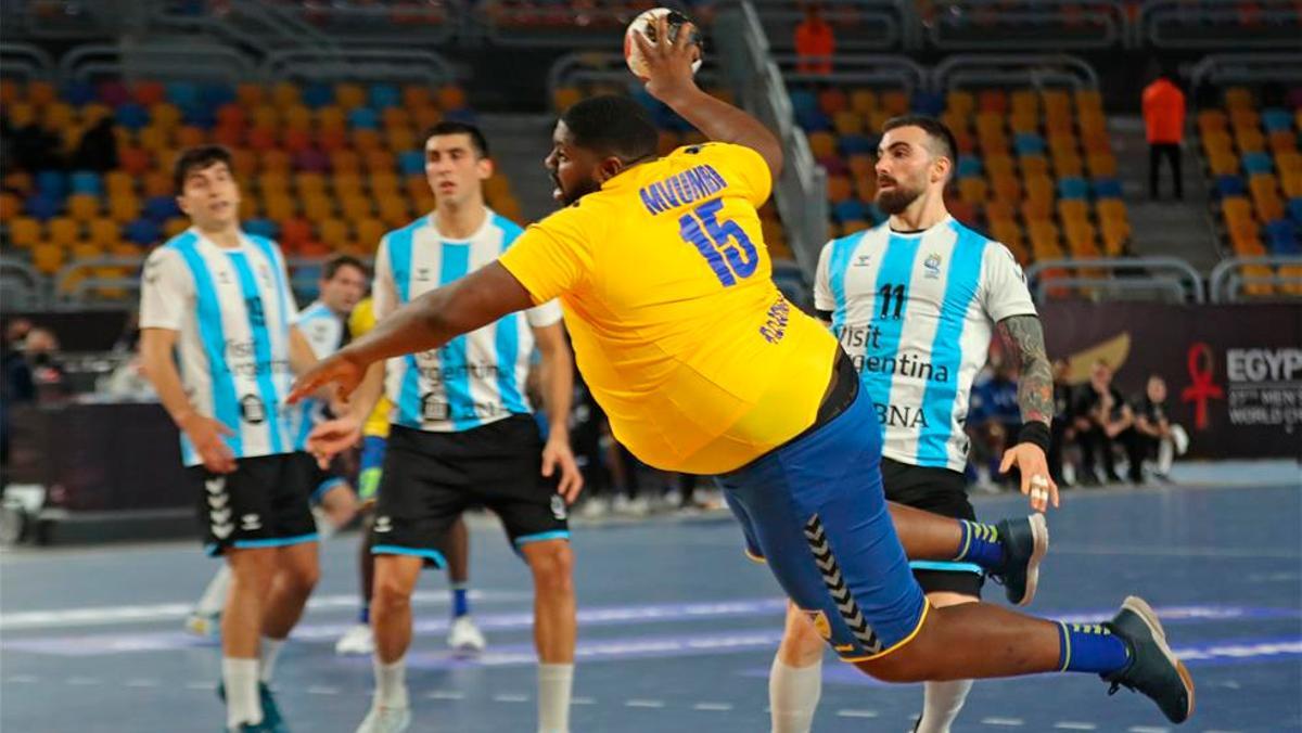 El pívot de la Selección del Congo, estrella del Mundial de Balonmano