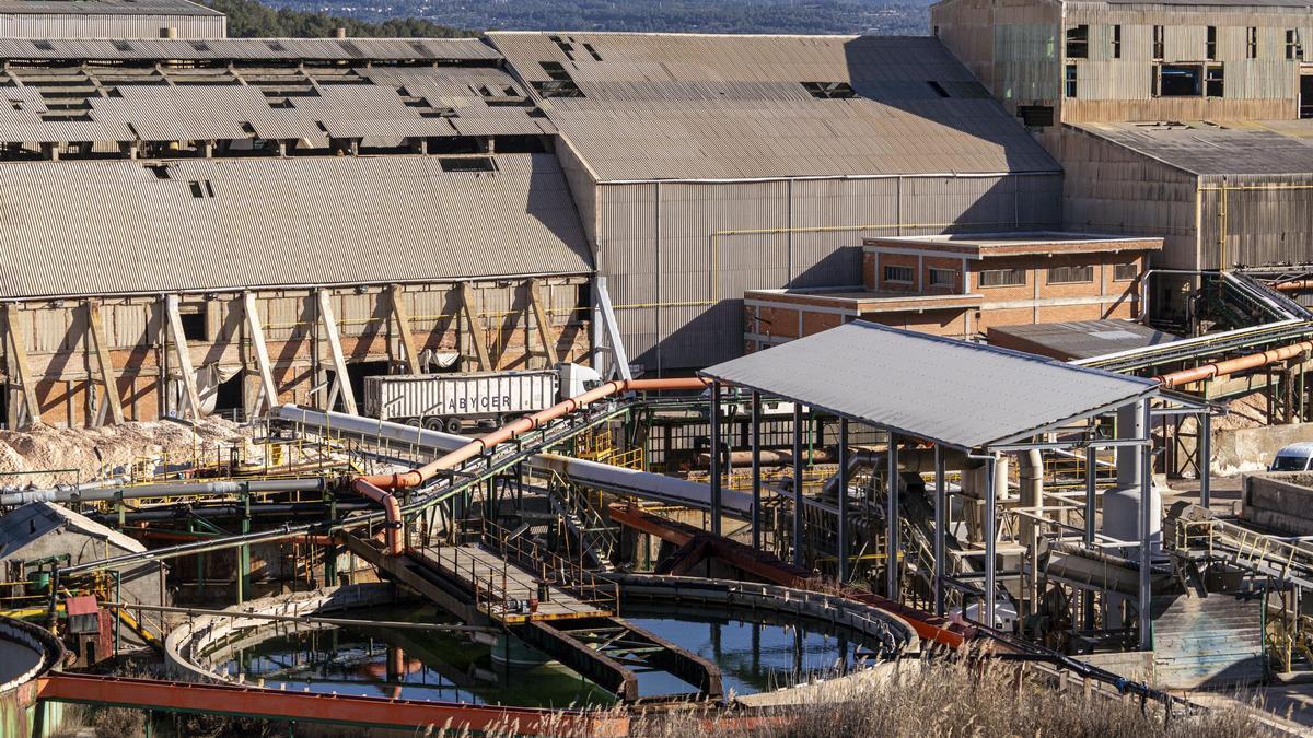 Instal·lacions mineres d'ICL a Sallent, ara en desús