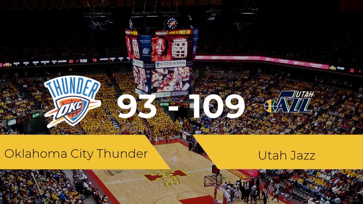 Utah Jazz consigue la victoria frente a Oklahoma City Thunder por 93-109