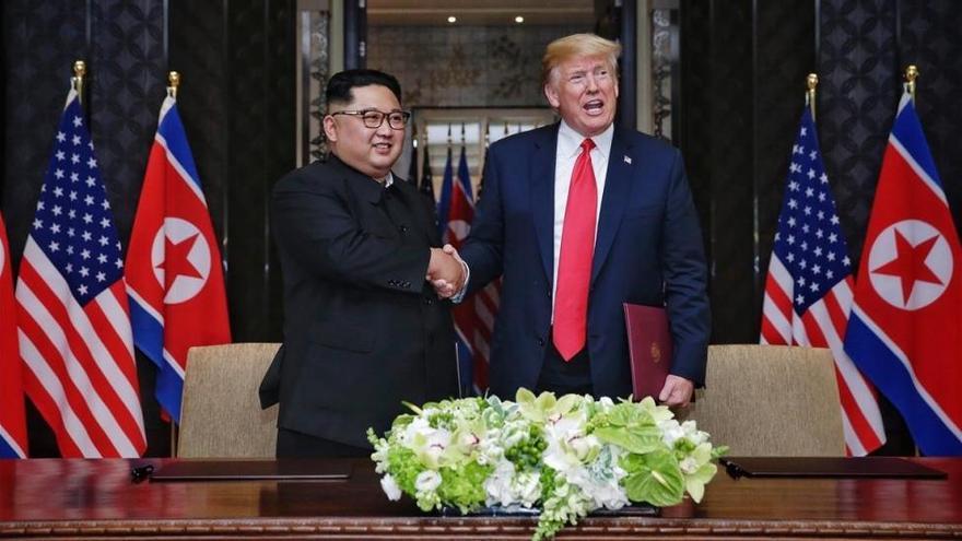 Este es el comunicado conjunto firmado por Trump y Kim