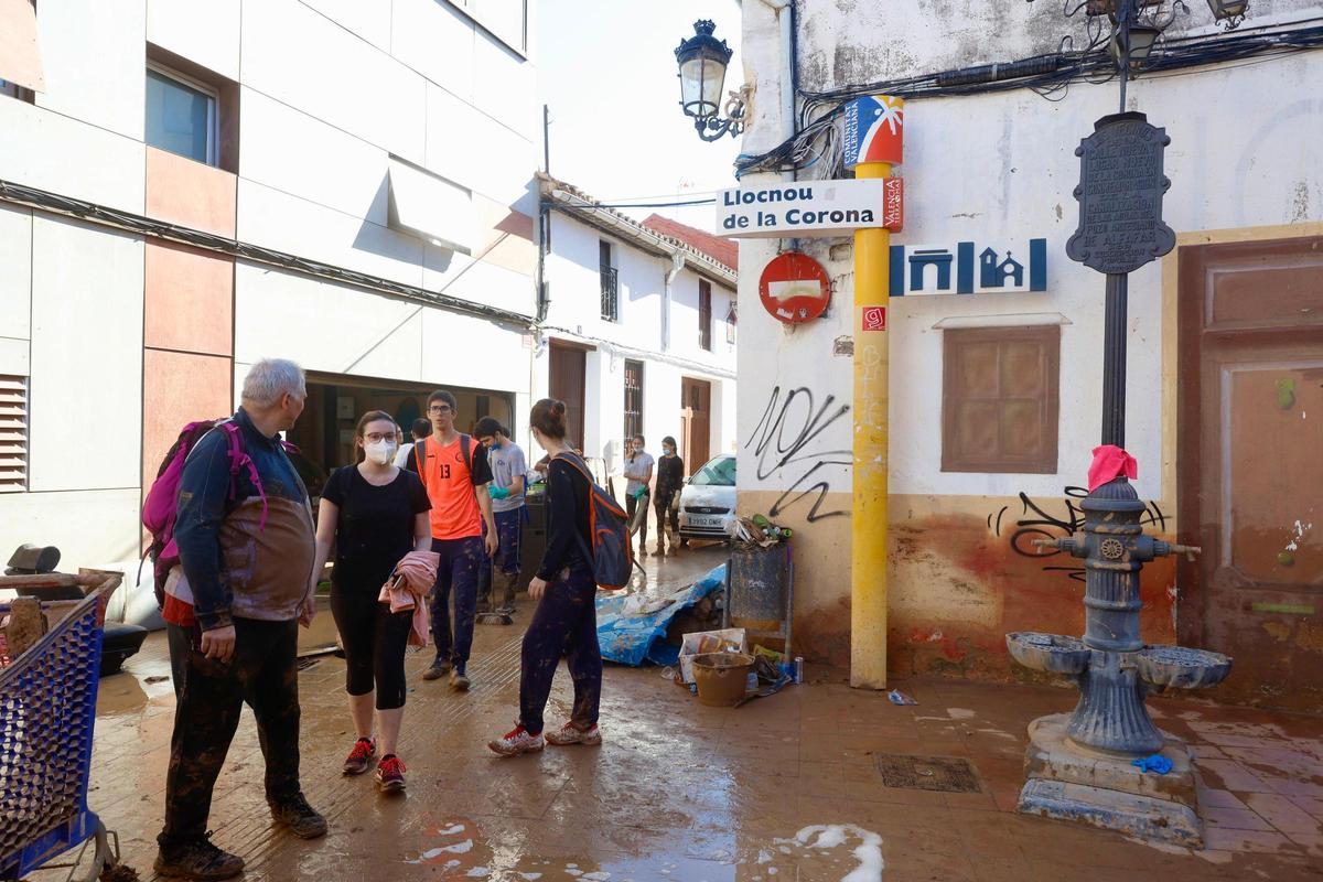 Llocnou de la Corona afectada por la DANA-