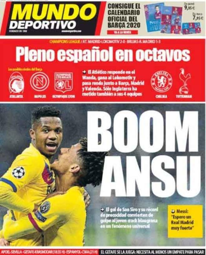 Las portadas del día en la prensa deportiva