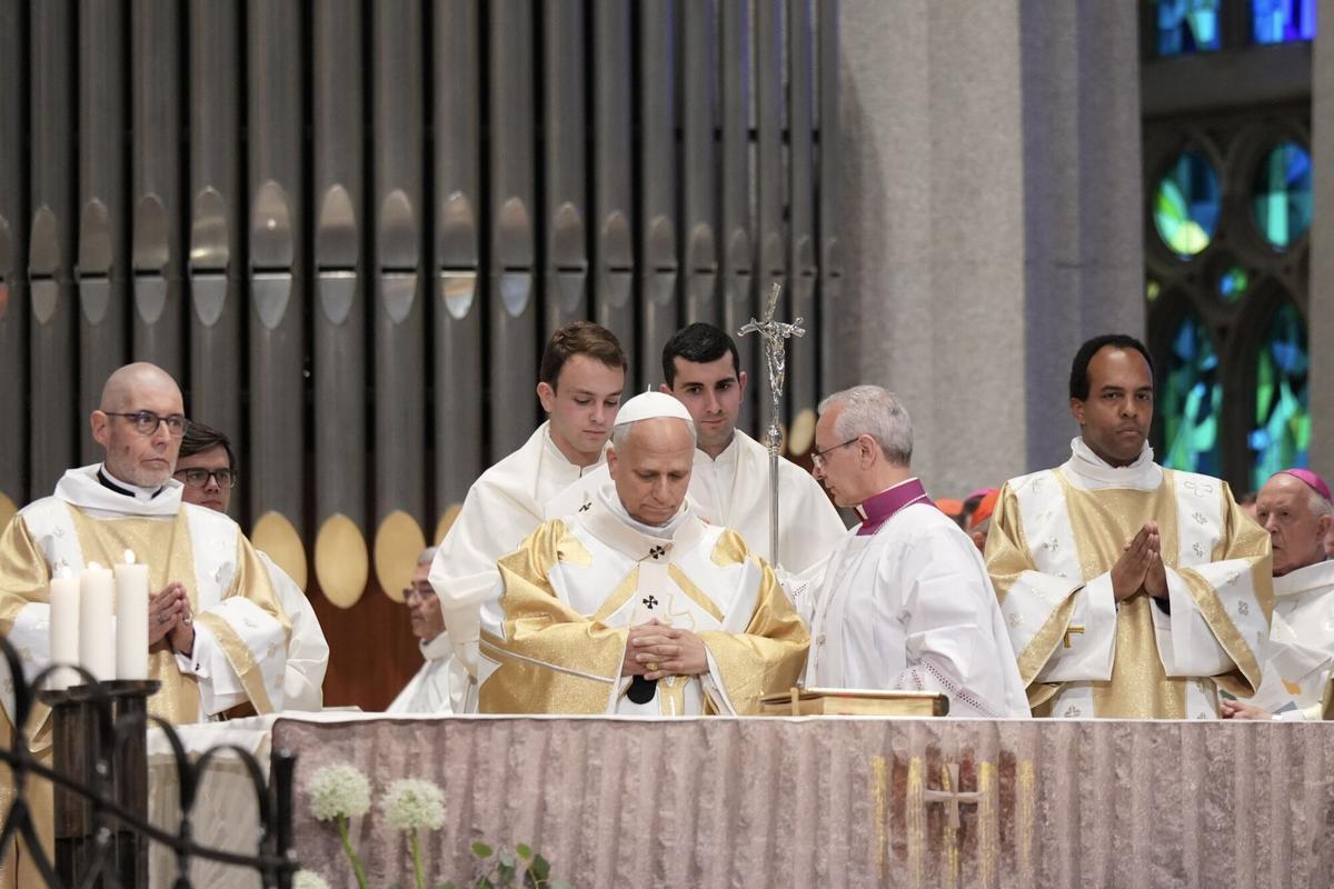 Les imatges de l'acte cloenda de la visita del Papa a la Sagrada Família