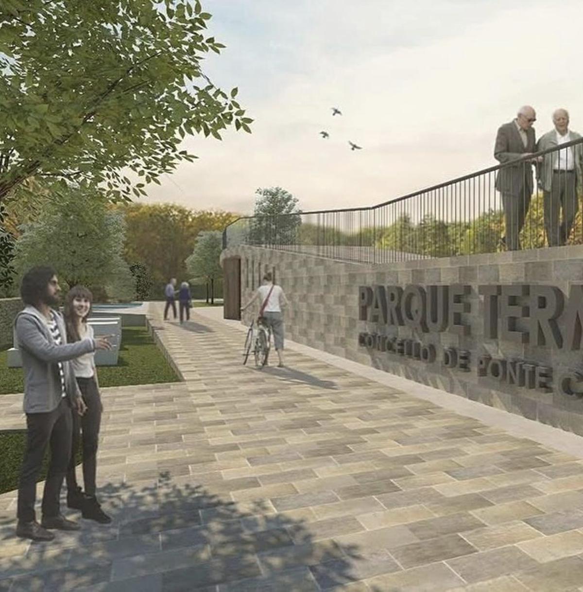 Recreación del futuro complejo.