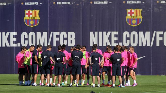 Las imágenes del entreno del Barça