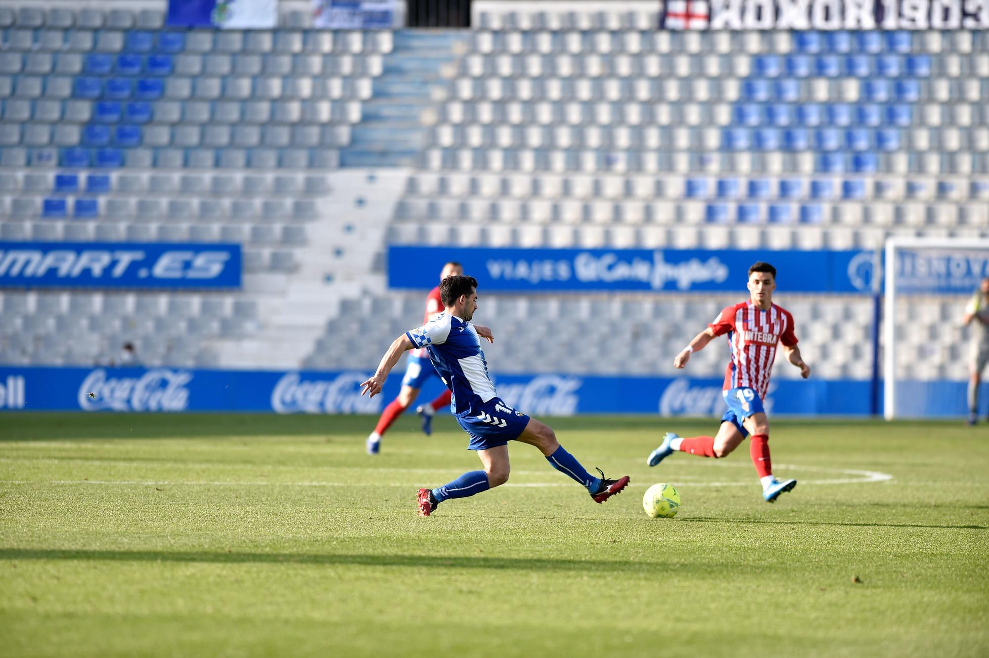 El partido del Sporting ante el Sabadell, en imágenes