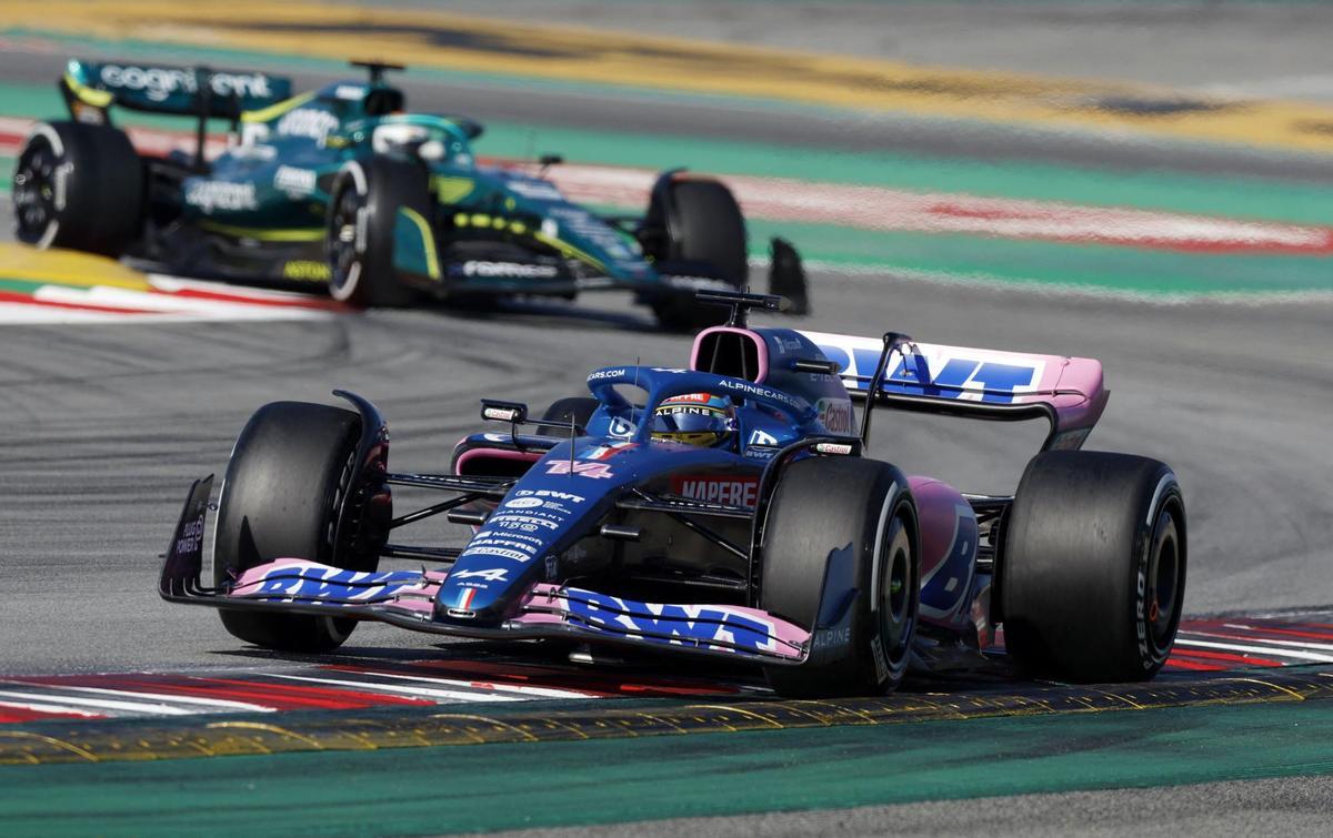 Fernando Alonso logró el séptimo mejor tiempo en Montmeló.