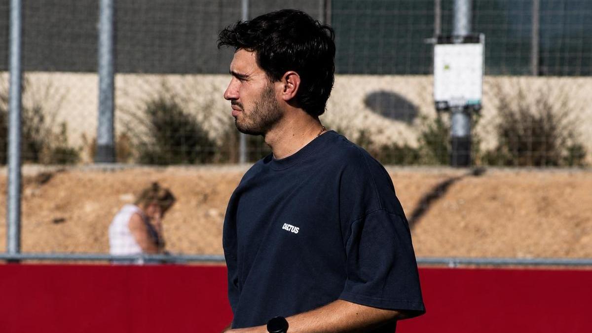 Diego Tiberio, durante un partido con el Racing Zaragoza.