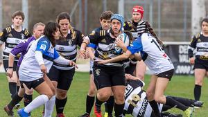 Imagen del primer test match de Mixed Ability rugby femenino celebrado en Valladolid el pasado 12 de marzo.