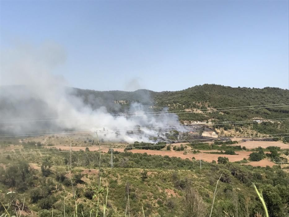 Incendi a la Font de la Pólvora.