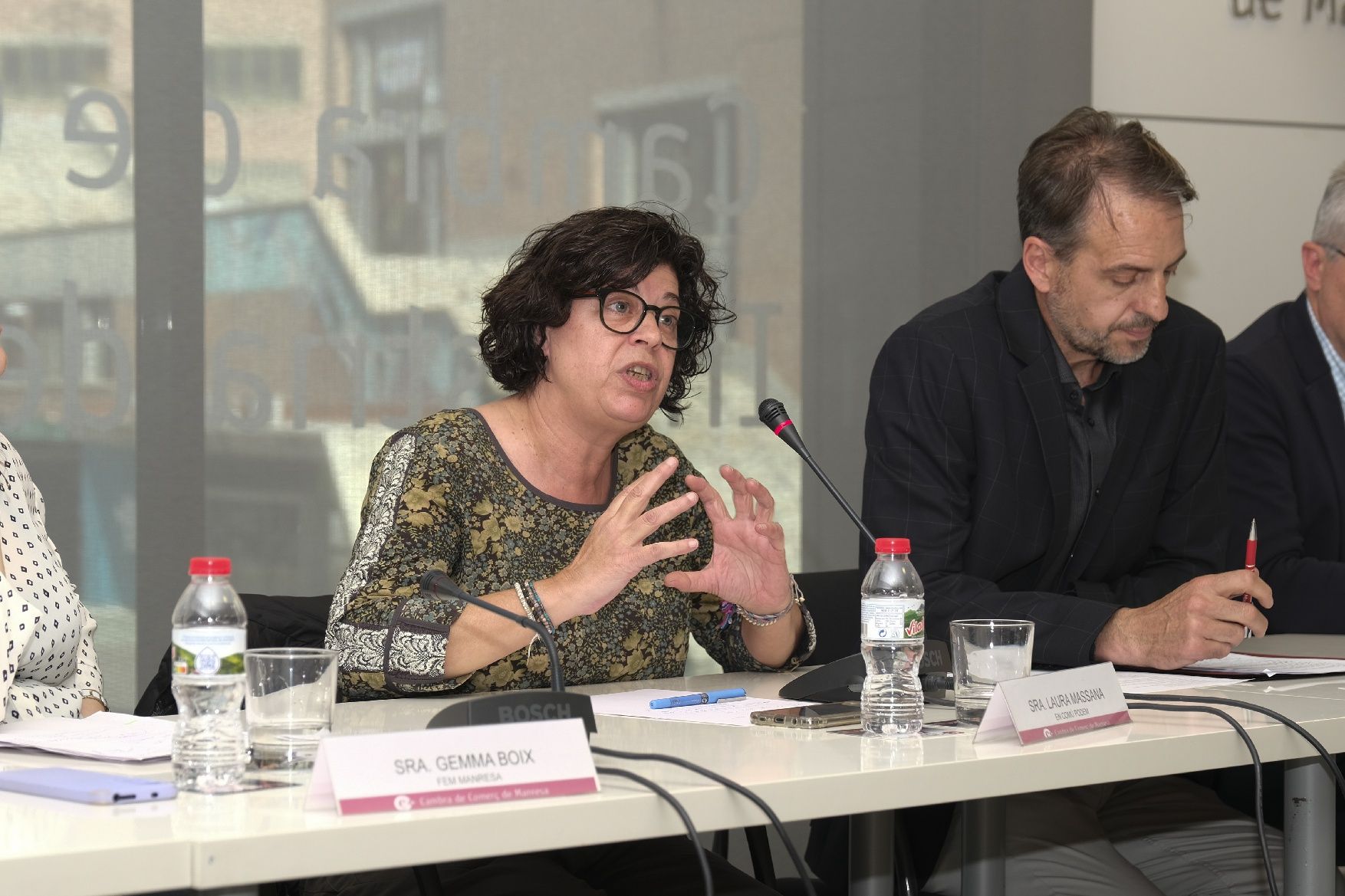 Totes les imatges del debat electoral de Manresa celebrat aquest dimarts a la Cambra de Comerç