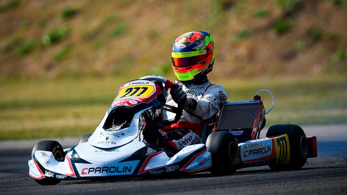 Christian Costoya, durante una carrera.