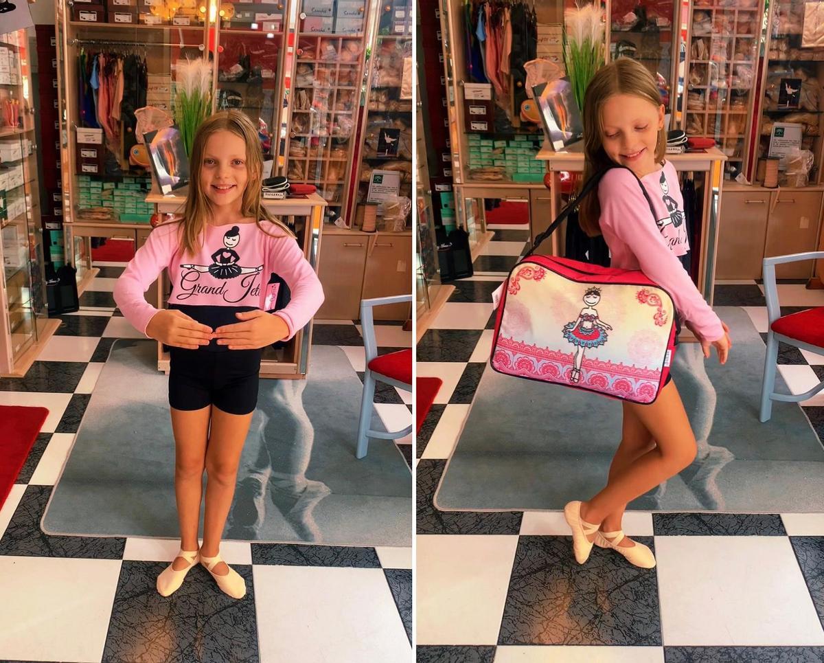 Ainhoa de 11 años, hija de Alexandra Denis, en un vídeo para Instagram sobre la nueva tienda.