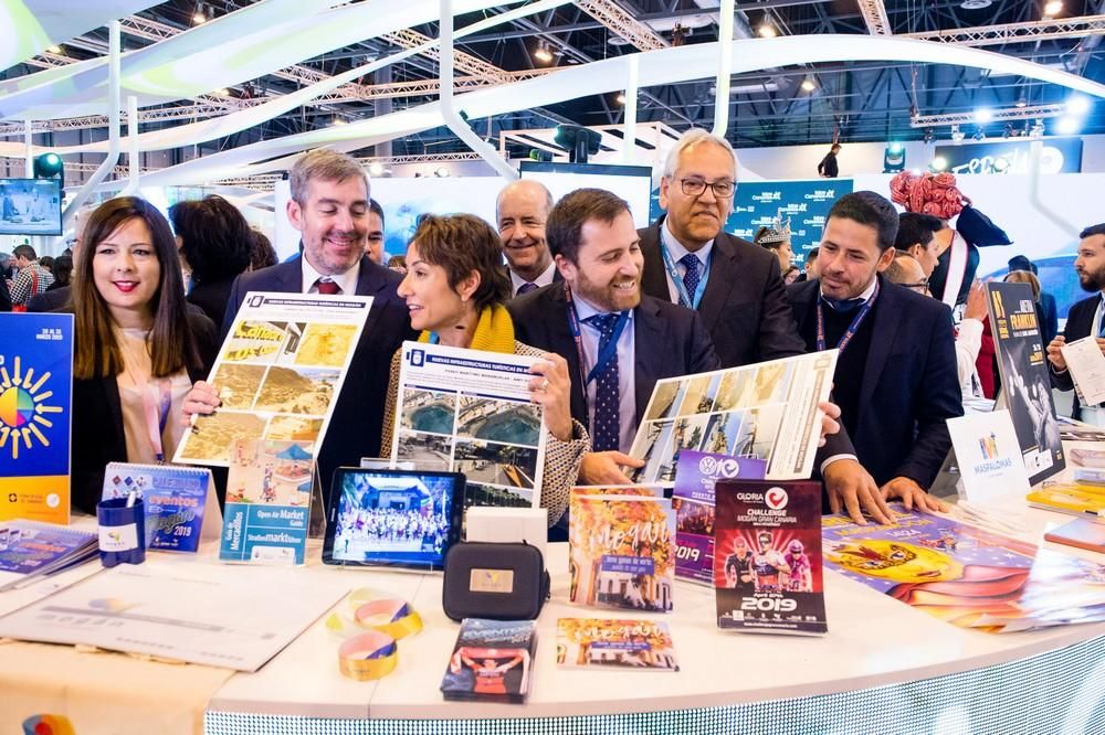 Inauguración del Pabellón de Canarias en la Feria Internacional de Turismo FITUR 2019.