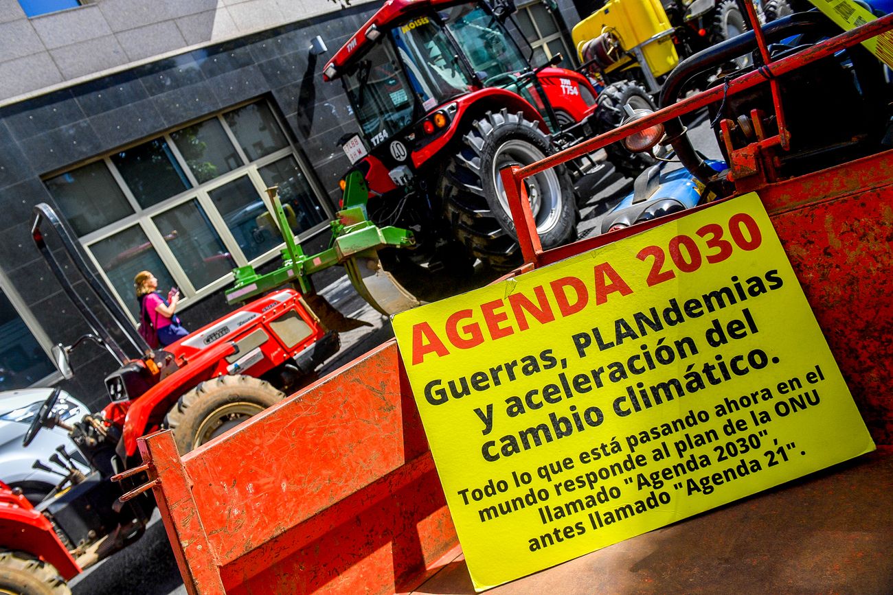 Tractorada del sector primario en Las Palmas de Gran Canaria (21/02/24)