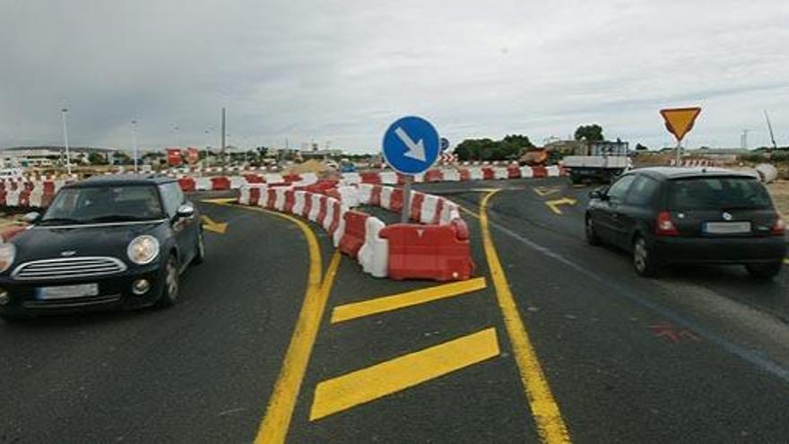 Obras en una carretea.