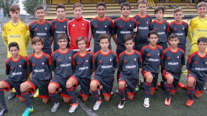 El equipo infantil del Celta. // E. A.