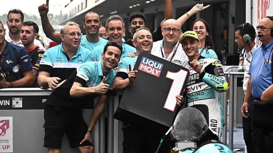 Pole de Jaume Masià en Moto3 y primera fila de Sergio García Dols en Moto2