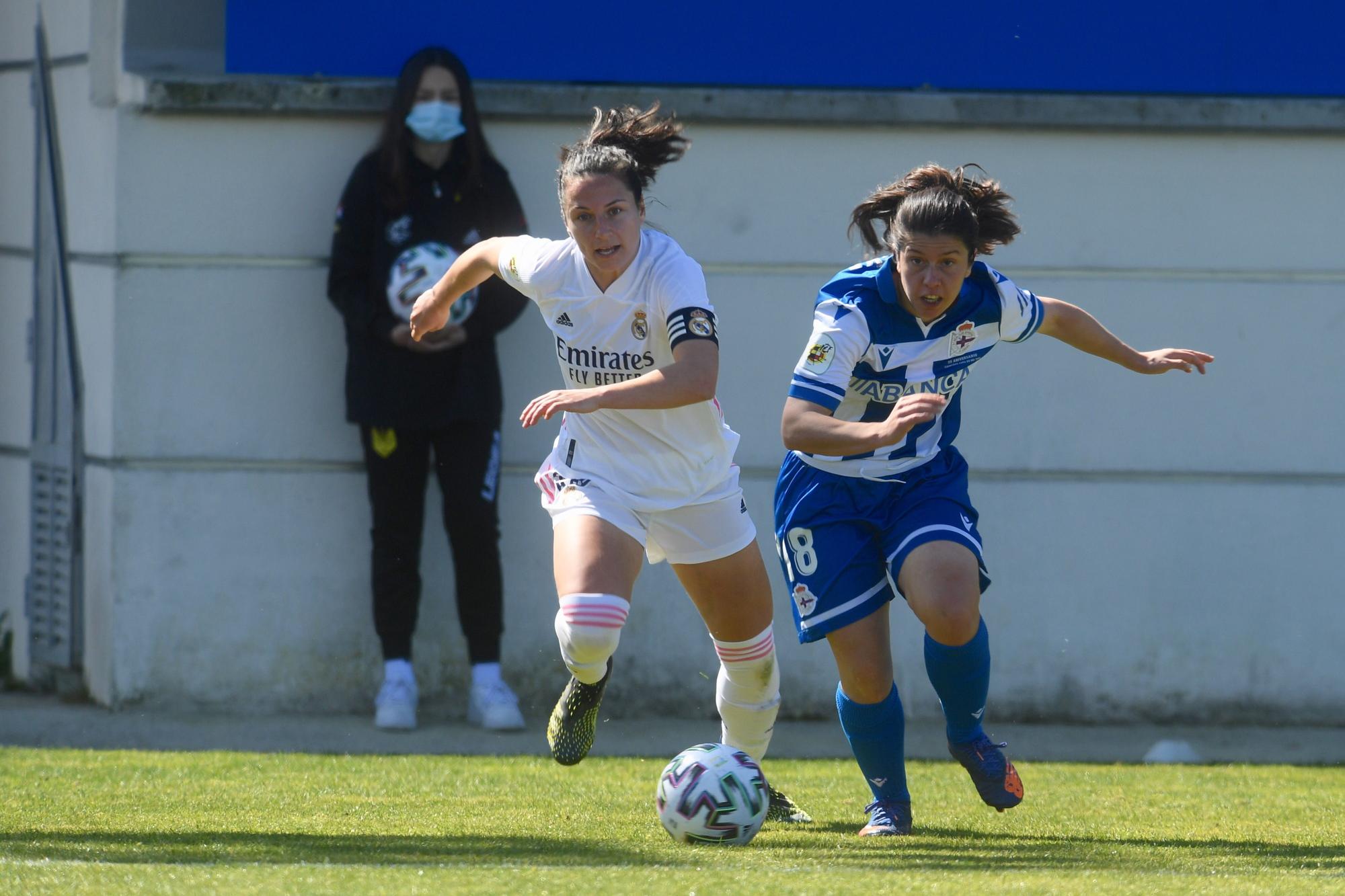 El Dépor Abanca cae 0-2 ante el Madrid en Abegondo