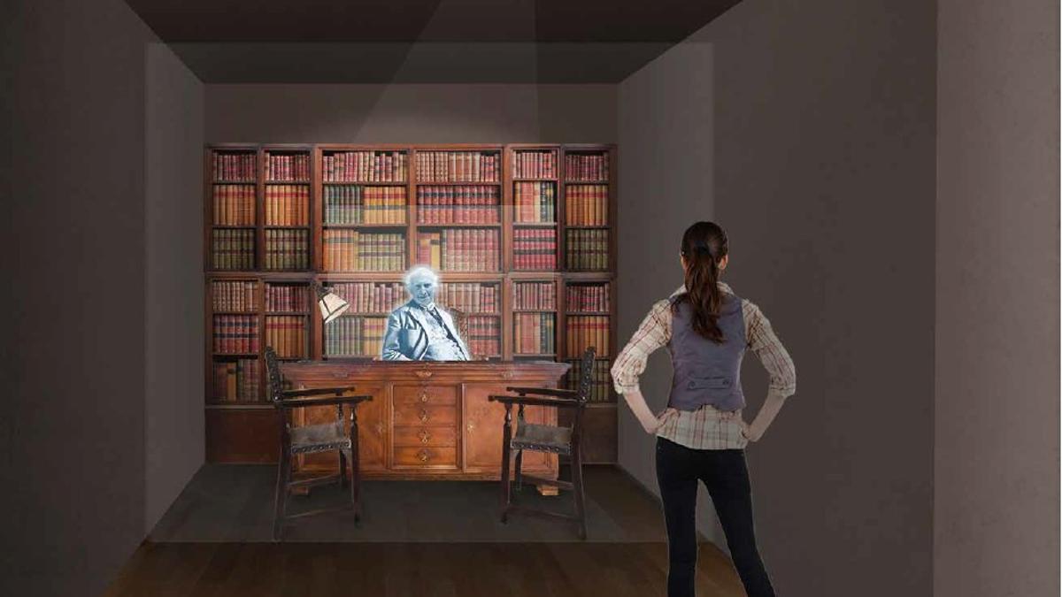 Imatge virtual de la museïtzació de la notaria