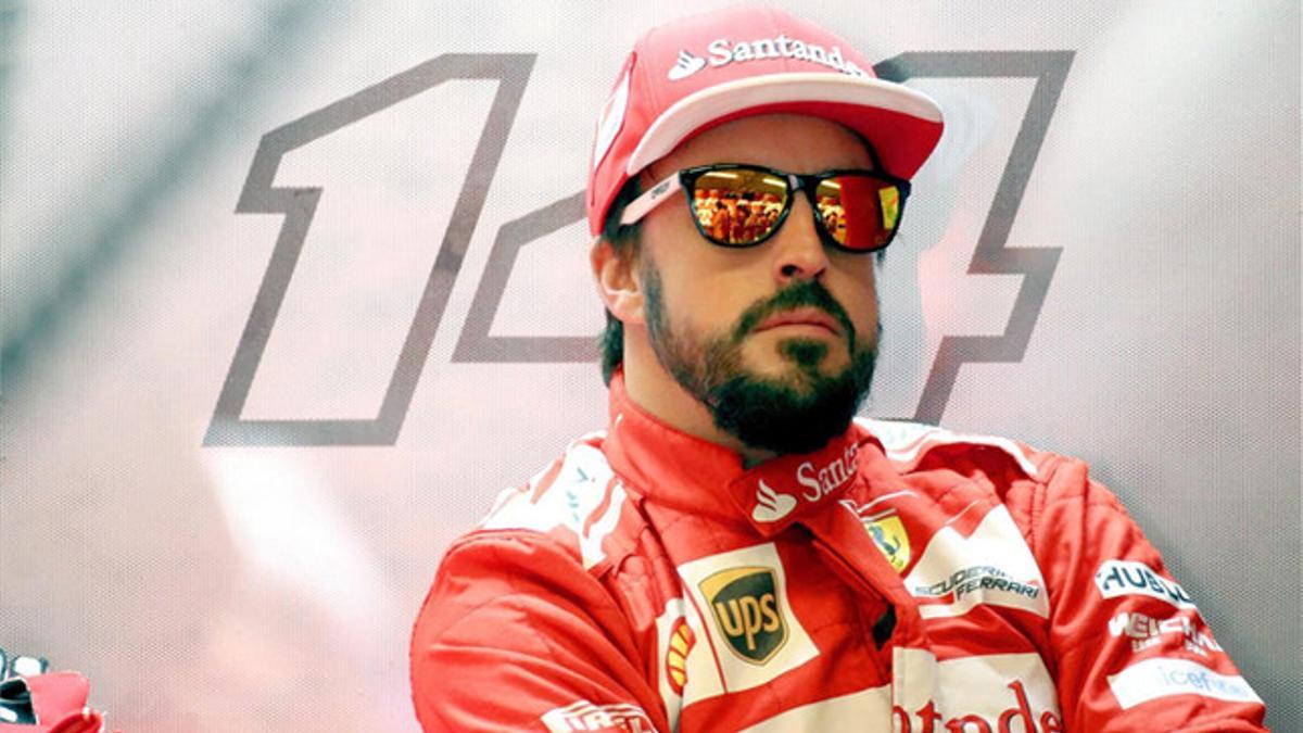 Fernando Alonso este sábado durante la calificación