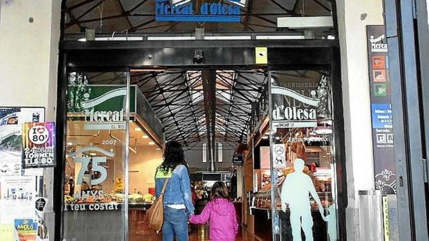 Entrada del Mercat Municipal d&#039;Olesa de Montserrat