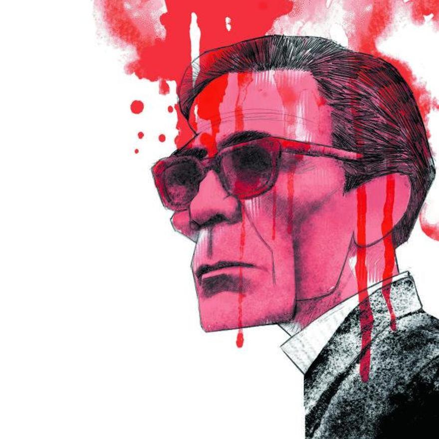 Retrato de Pasolini.