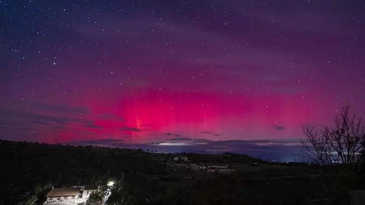 Aurora vista en Cataluña