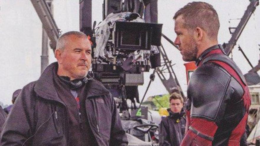 Tim Miller y Ryan Reynolds, en el rodaje de &#039;Deadpool&#039;.